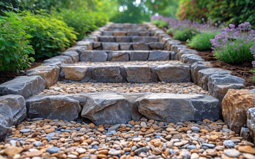 Hardscaping is more than just pretty pavers—it's the key to reducing water waste and creating a sustainable outdoor space. You can keep a natural look by using natural stone.