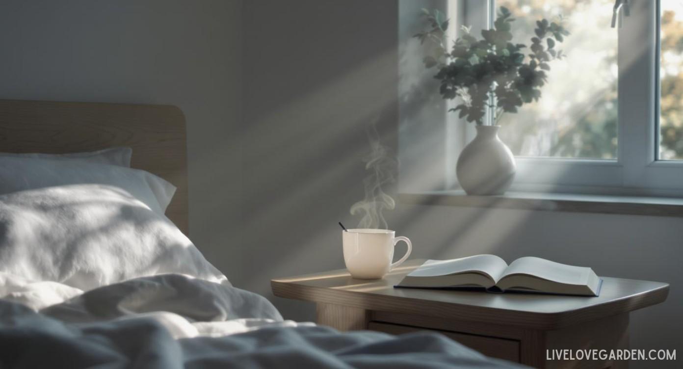 Quiet Living Lifestyle Morning Coffee in Window