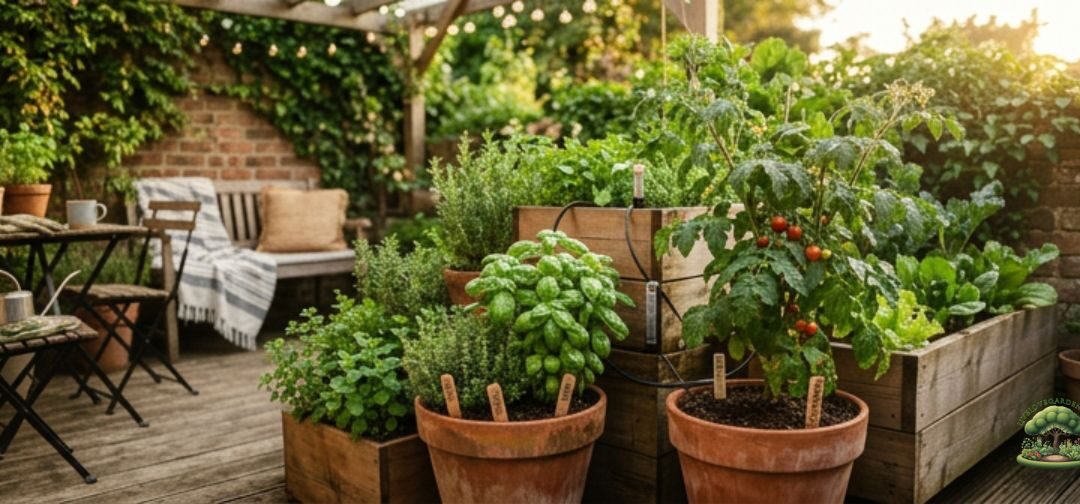 Image of self watering pots and how to build a self-watering container garden