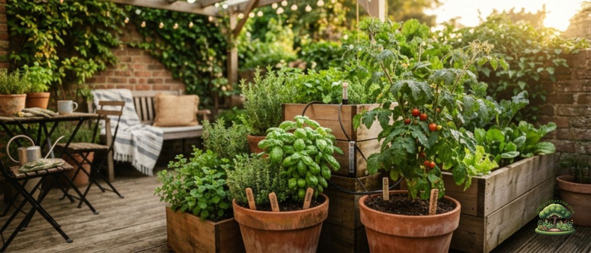 Image of self watering pots and how to build a self-watering container garden
