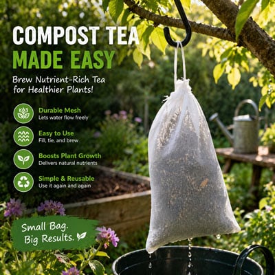 Bag for making compost tea