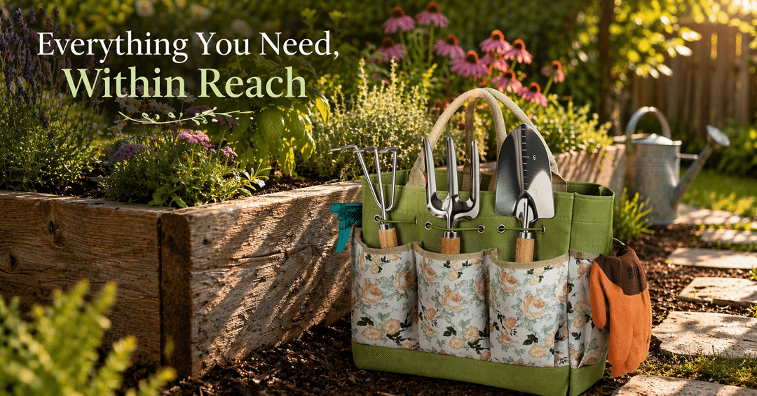 Garden Tote with tools