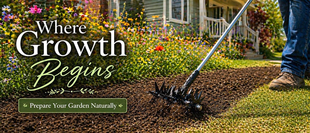 Rewilding your lawn using a tiller