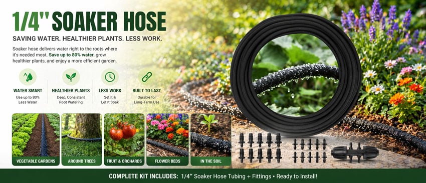 Soaker hose tubing