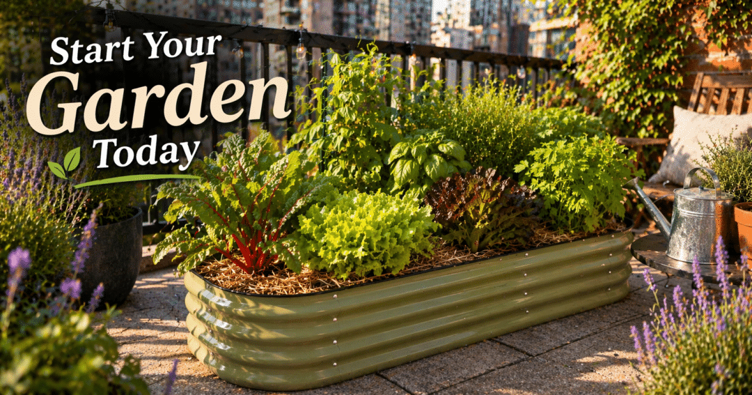 Garden bed for small spaces