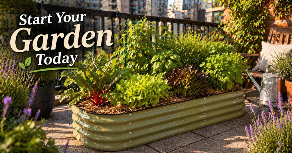 Metal Gardening Bed for patios and yards