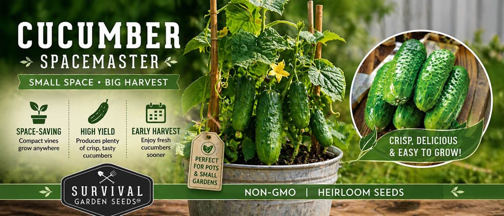 Small space cucumbers