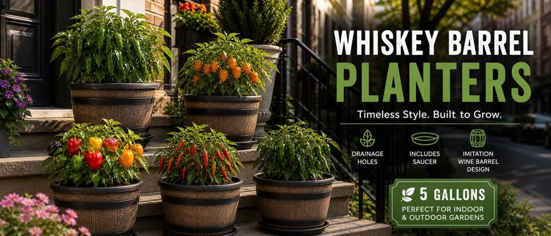 5 gallon barrel planters