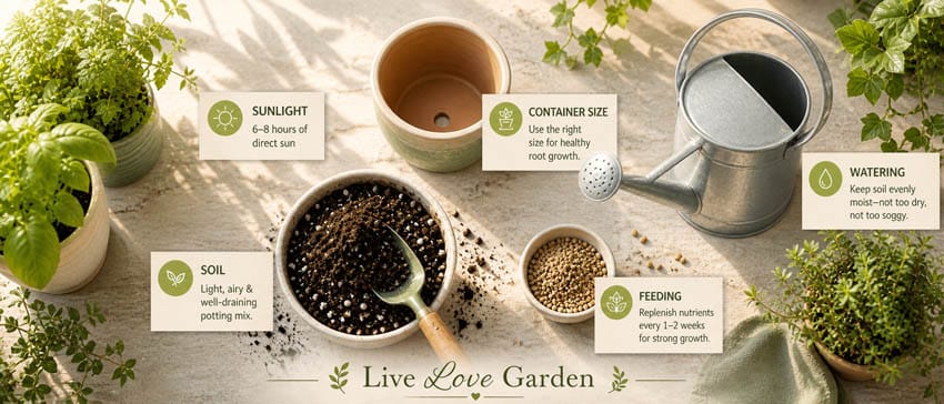 Checklist for container gardening mistakes