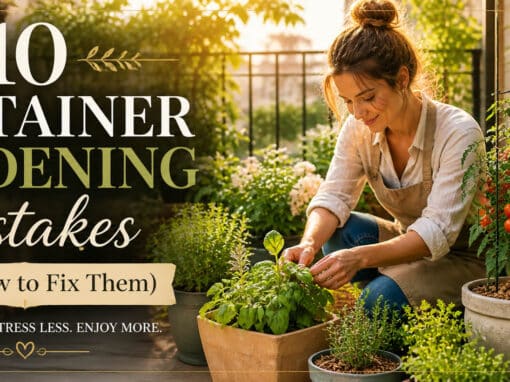 Container Gardening Mistakes That Kill Your Harvest (And How to Fix Them)