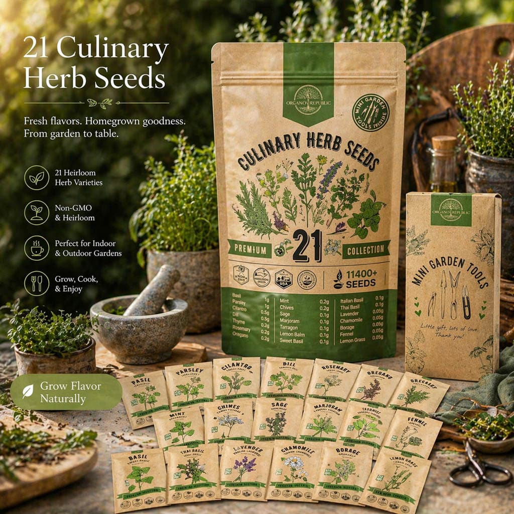 Culinary Seeds ready to grow