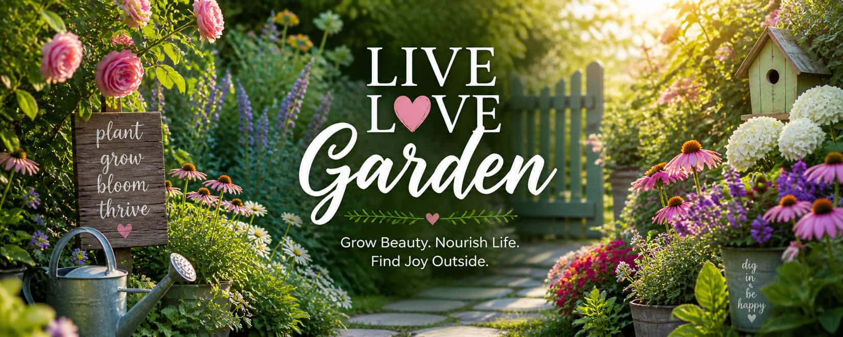 Life Love and Gardening image