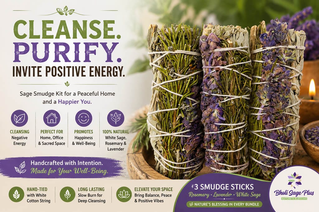 Smudge Sticks White Sage Lavendar