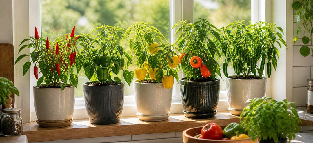 Windowsill Peppers