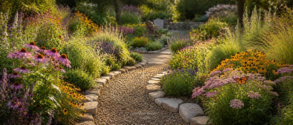 Hardscaping decomposed granite pathway